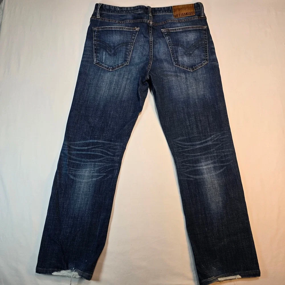 William Rast Mens Legacy Relax Straight Dark Wash Denim Jeans 32x30 MBWR-001-30L - Picture 4 of 16